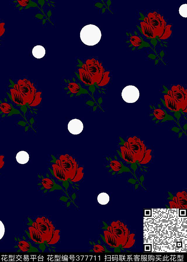 时尚大牌波点传统印花华亿平台下载（图片编号: 377711） - 瓦栏（Walan）