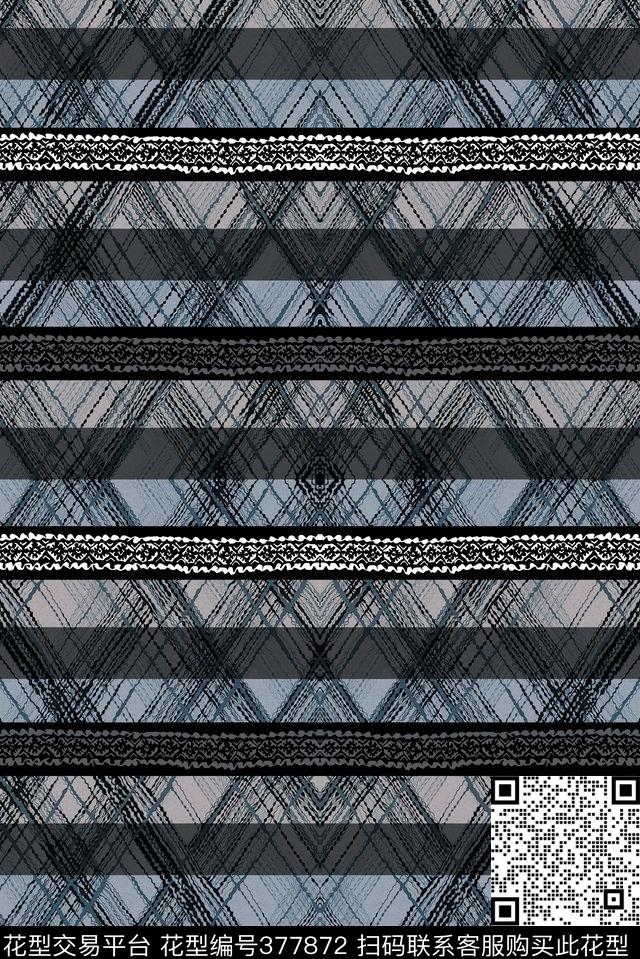 条纹休闲3D传统印花华亿平台下载（图片编号: 377872） - 瓦栏（Walan）