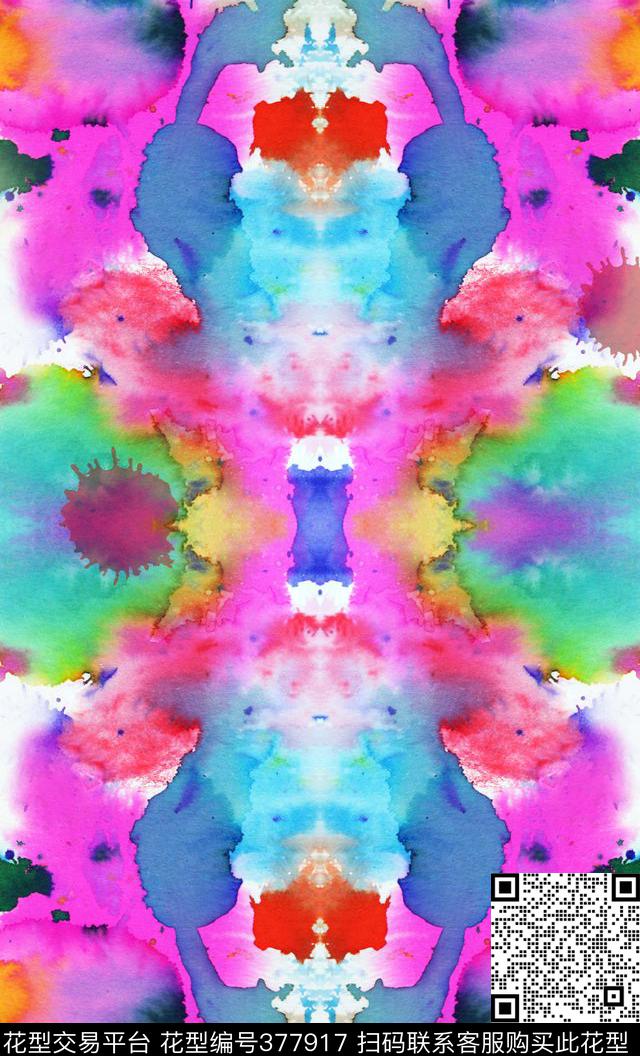 写意水彩泳衣/内衣/服饰面料华亿平台数码印花华亿平台下载（图片编号: 377917） - 瓦栏（Walan）