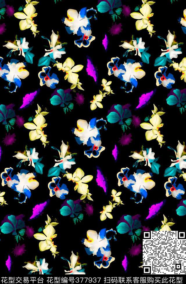 蝴蝶数码印花华亿平台下载（图片编号: 377937） - 瓦栏（Walan）