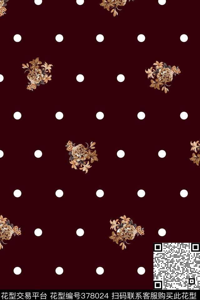 波点花男装数码印花华亿平台下载（图片编号: 378024） - 瓦栏（Walan）