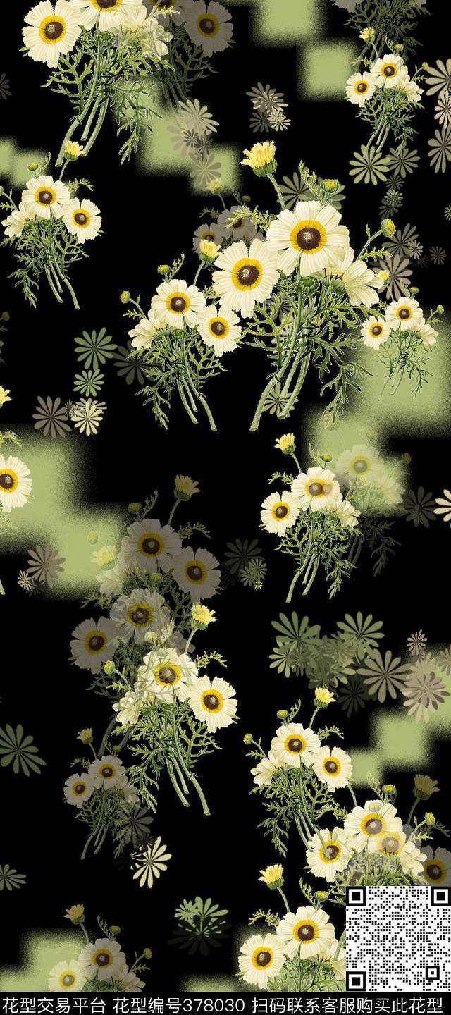 休闲花卉数码印花华亿平台下载（图片编号: 378030） - 瓦栏（Walan）