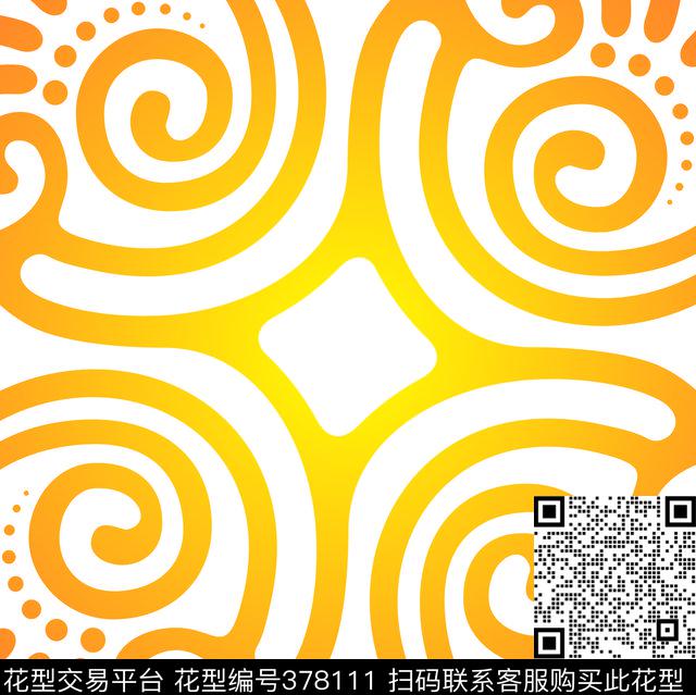 简洁化石海螺传统印花华亿平台下载（图片编号: 378111） - 瓦栏（Walan）