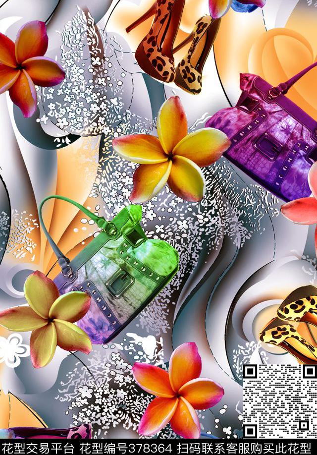 服装家纺丝巾数码印花华亿平台下载（图片编号: 378364） - 瓦栏（Walan）