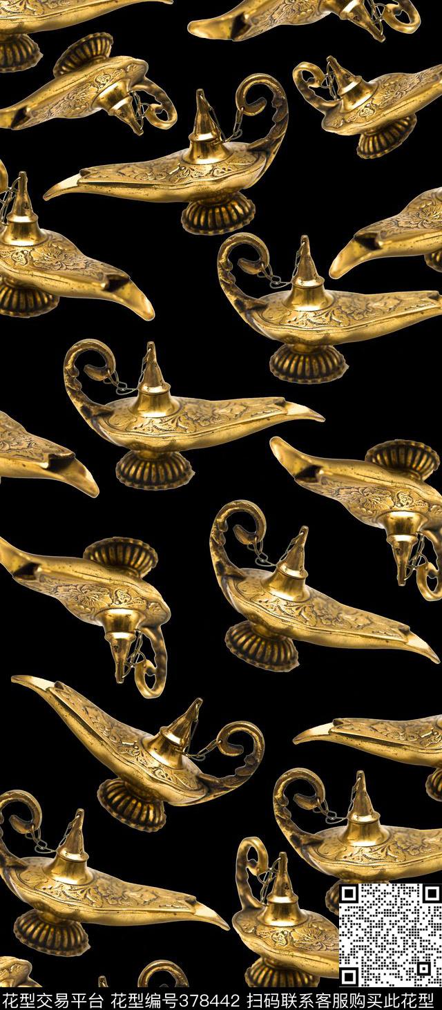 大气阿拉丁神灯男装华亿平台数码印花华亿平台下载（图片编号: 378442） - 瓦栏（Walan）