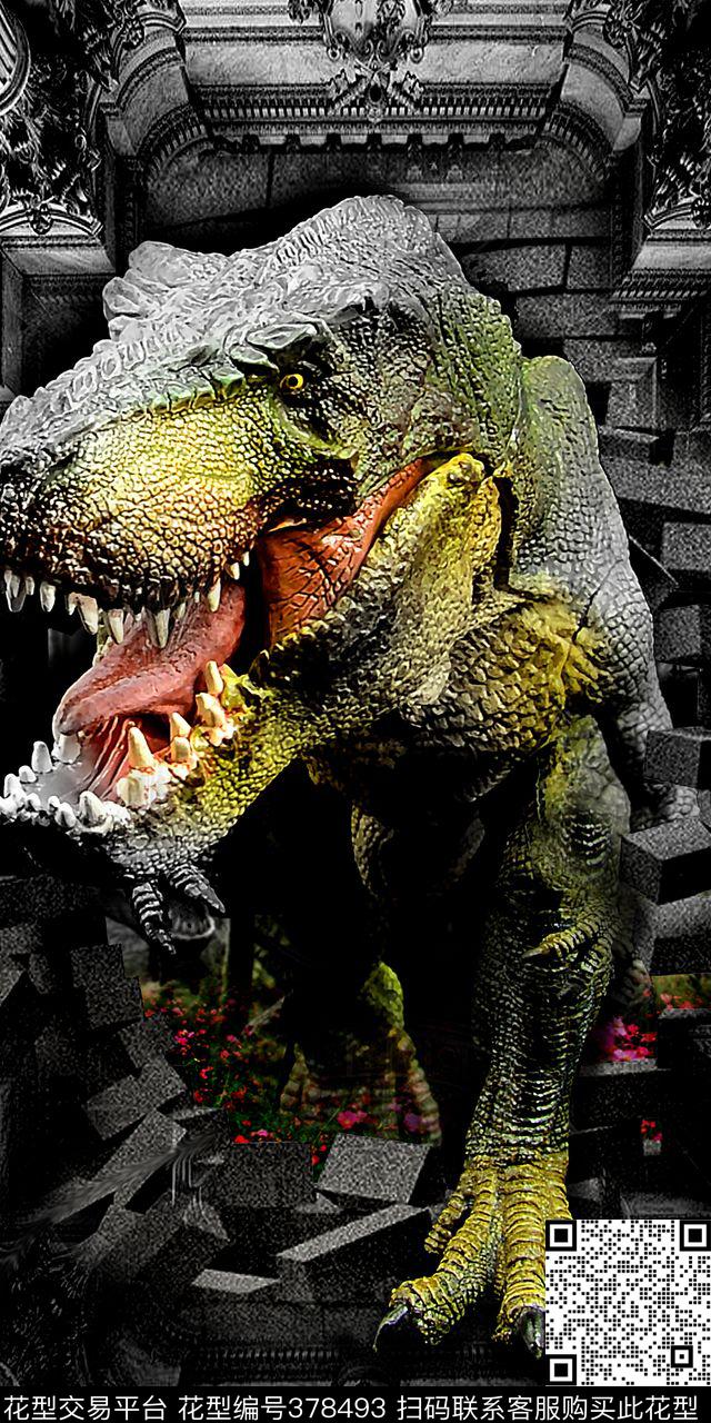 3D动物数码印花华亿平台下载（图片编号: 378493） - 瓦栏（Walan）