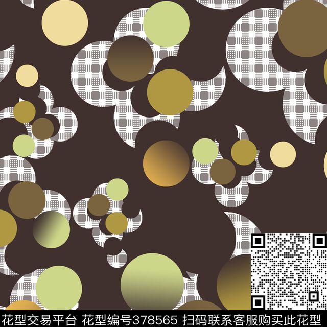 圆点过渡纹路数码印花华亿平台下载（图片编号: 378565） - 瓦栏（Walan）