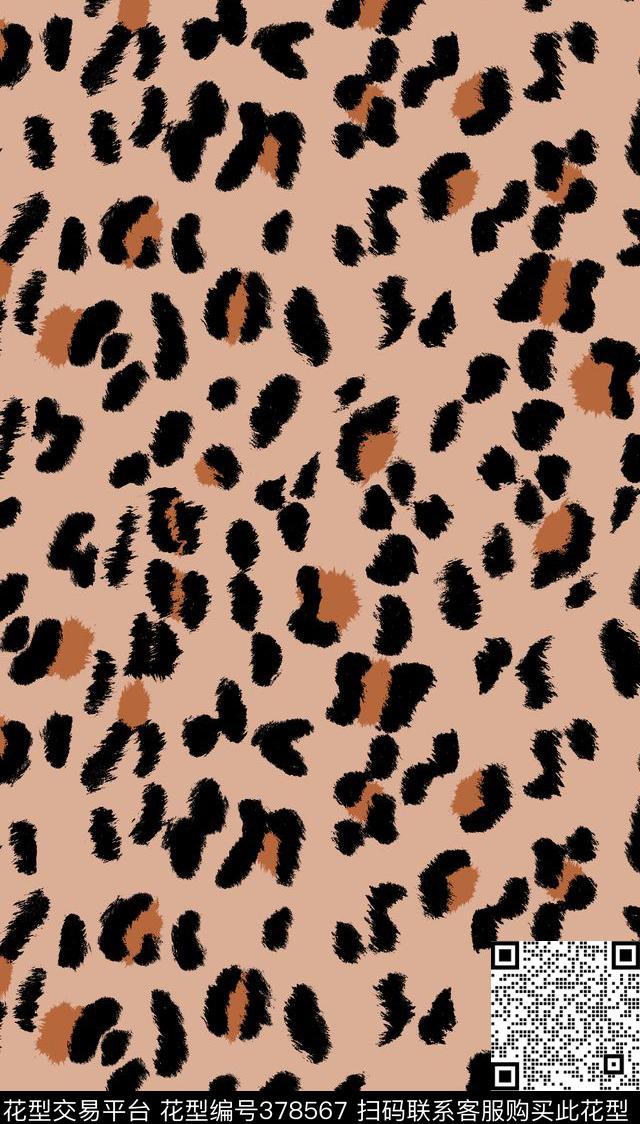 豹纹图案华亿平台印花传统印花华亿平台下载（图片编号: 378567） - 瓦栏（Walan）