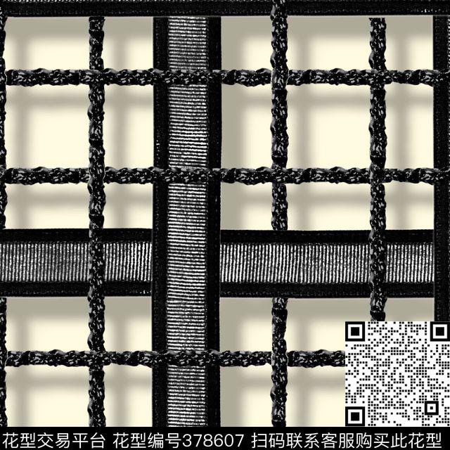 3D格子纹理数码印花华亿平台下载（图片编号: 378607） - 瓦栏（Walan）