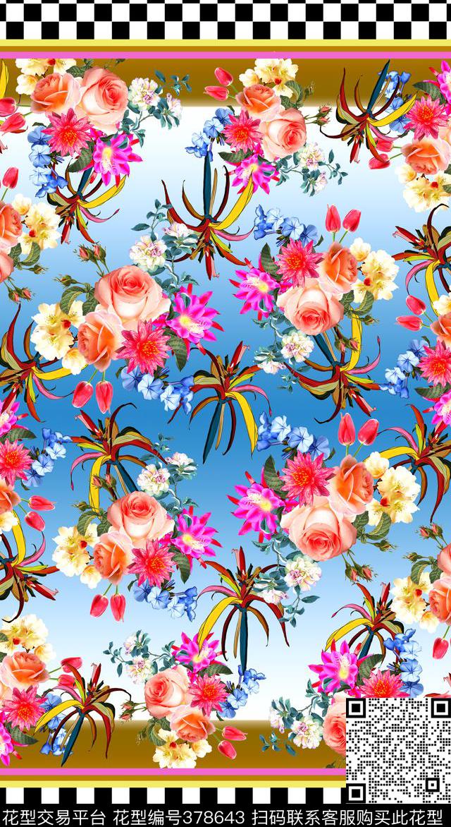 定位花卉动物数码印花华亿平台下载（图片编号: 378643） - 瓦栏（Walan）