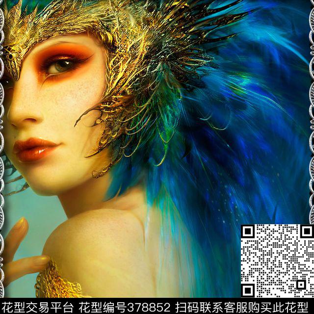 碎花碎花青花瓷民族风数码印花华亿平台下载（图片编号: 378852） - 瓦栏（Walan）