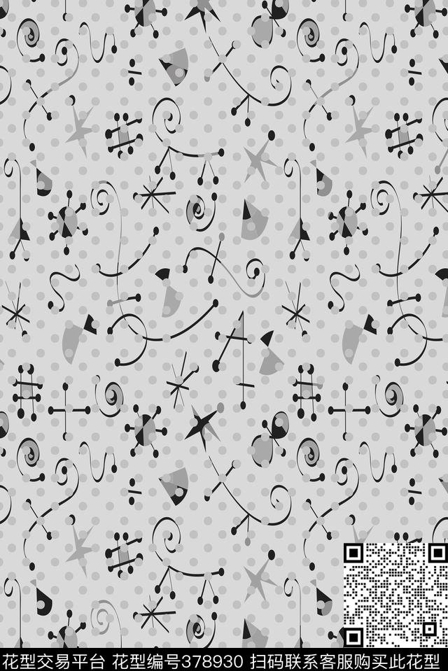 几何点子几何传统印花华亿平台下载（图片编号: 378930） - 瓦栏（Walan）