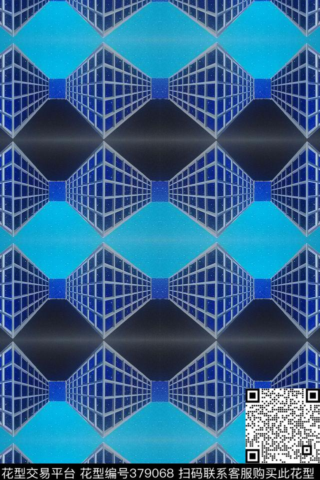 立体几何数码印花华亿平台下载（图片编号: 379068） - 瓦栏（Walan）