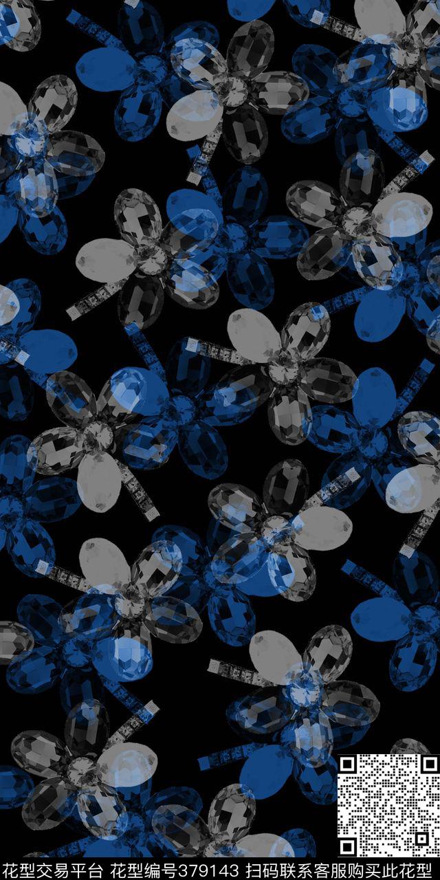 优雅珠宝数码印花华亿平台下载（图片编号: 379143） - 瓦栏（Walan）