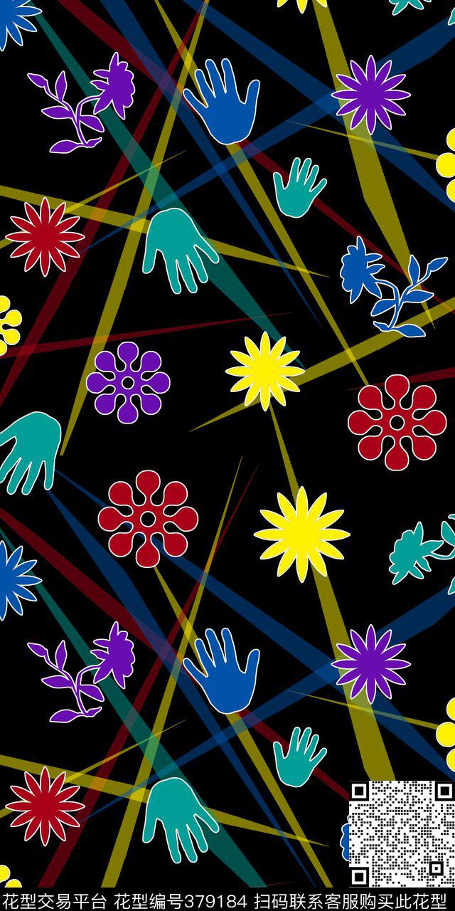 大气简单欧美传统印花华亿平台下载（图片编号: 379184） - 瓦栏（Walan）