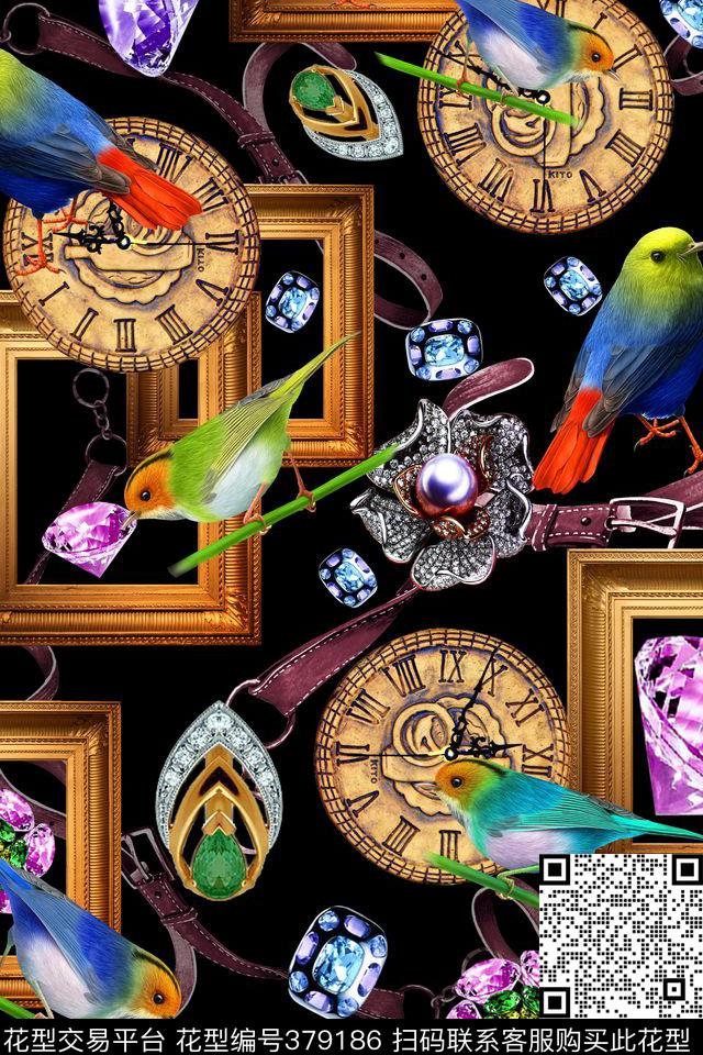 大气高贵珠宝数码印花华亿平台下载（图片编号: 379186） - 瓦栏（Walan）