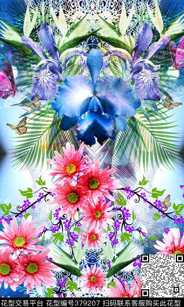 抽象定位动物数码印花华亿平台下载（图片编号: 379207） - 瓦栏（Walan）