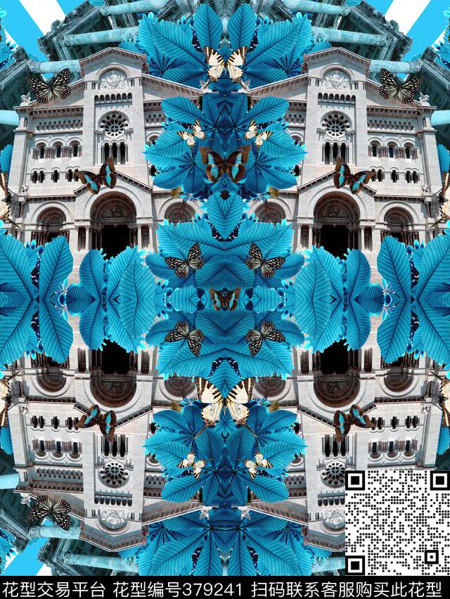 潮流潮流华亿平台抽象数码印花华亿平台下载（图片编号: 379241） - 瓦栏（Walan）