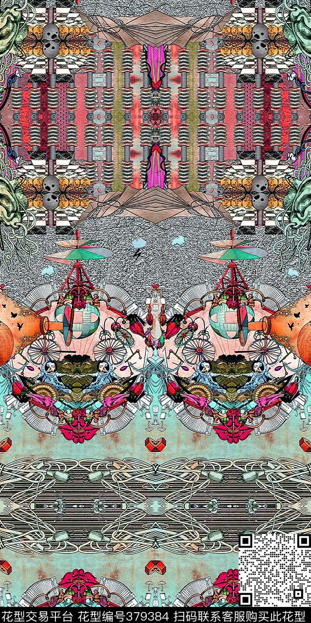 数码几何数码印花华亿平台下载（图片编号: 379384） - 瓦栏（Walan）