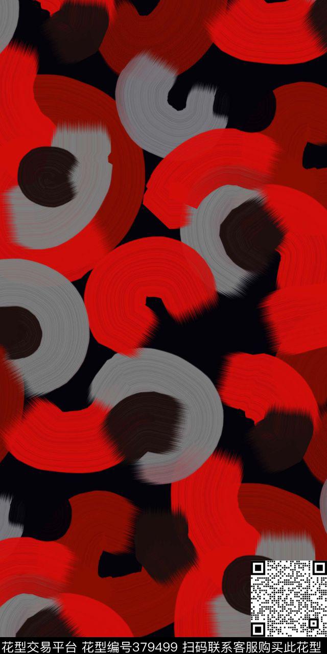 笔触大气数码印花华亿平台下载（图片编号: 379499） - 瓦栏（Walan）