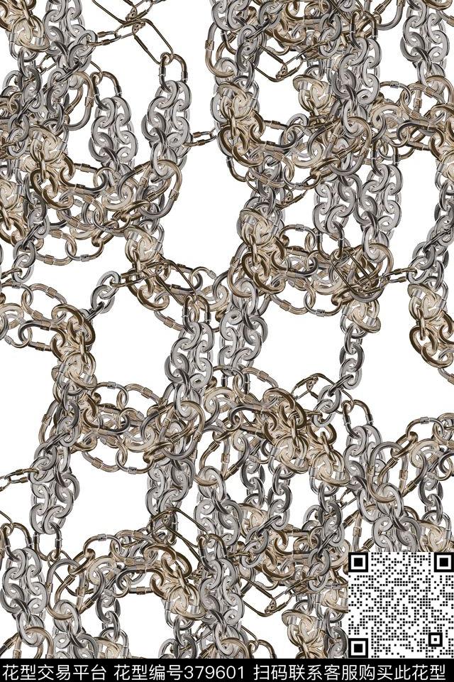 休闲锁链金属链条数码印花华亿平台下载（图片编号: 379601） - 瓦栏（Walan）