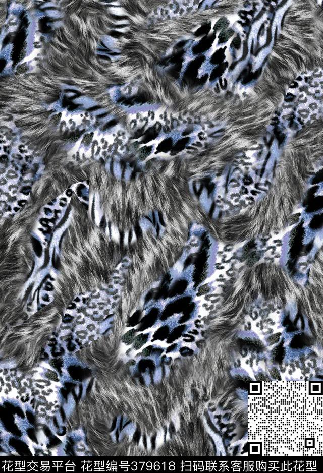 休闲豹纹虎纹数码印花华亿平台下载（图片编号: 379618） - 瓦栏（Walan）