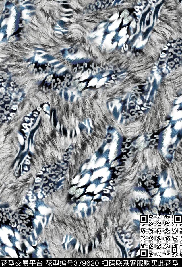 休闲豹纹虎纹数码印花华亿平台下载（图片编号: 379620） - 瓦栏（Walan）
