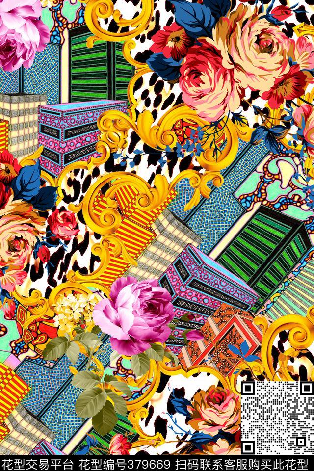 豹纹建筑金属数码印花华亿平台下载（图片编号: 379669） - 瓦栏（Walan）