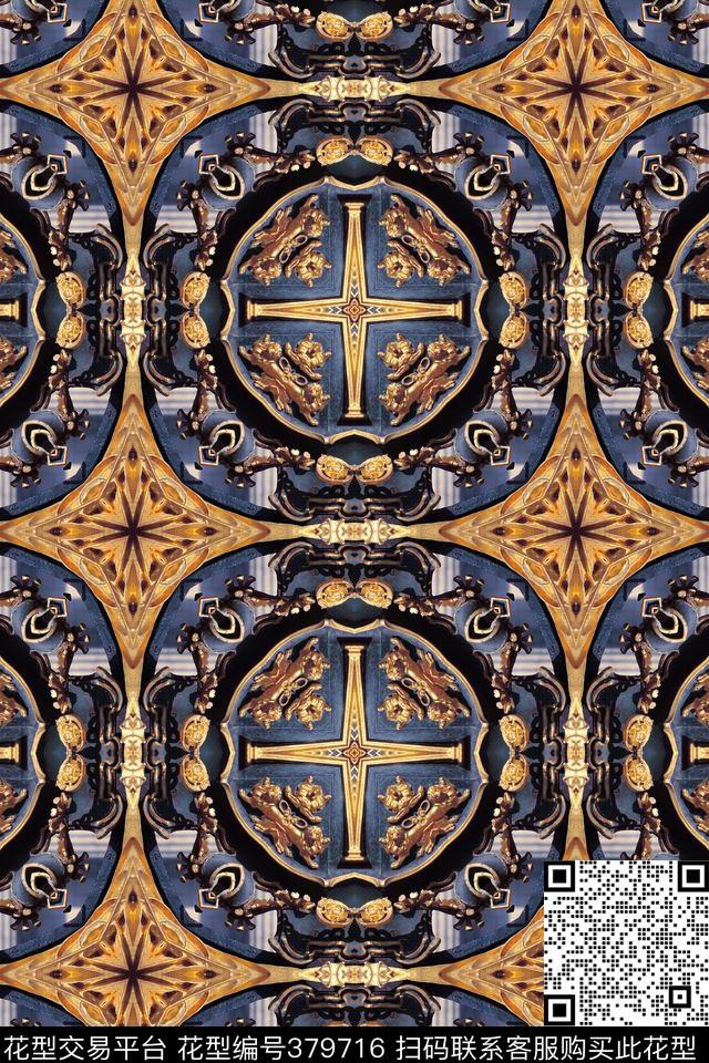 欧洲骑士十字数码印花华亿平台下载（图片编号: 379716） - 瓦栏（Walan）