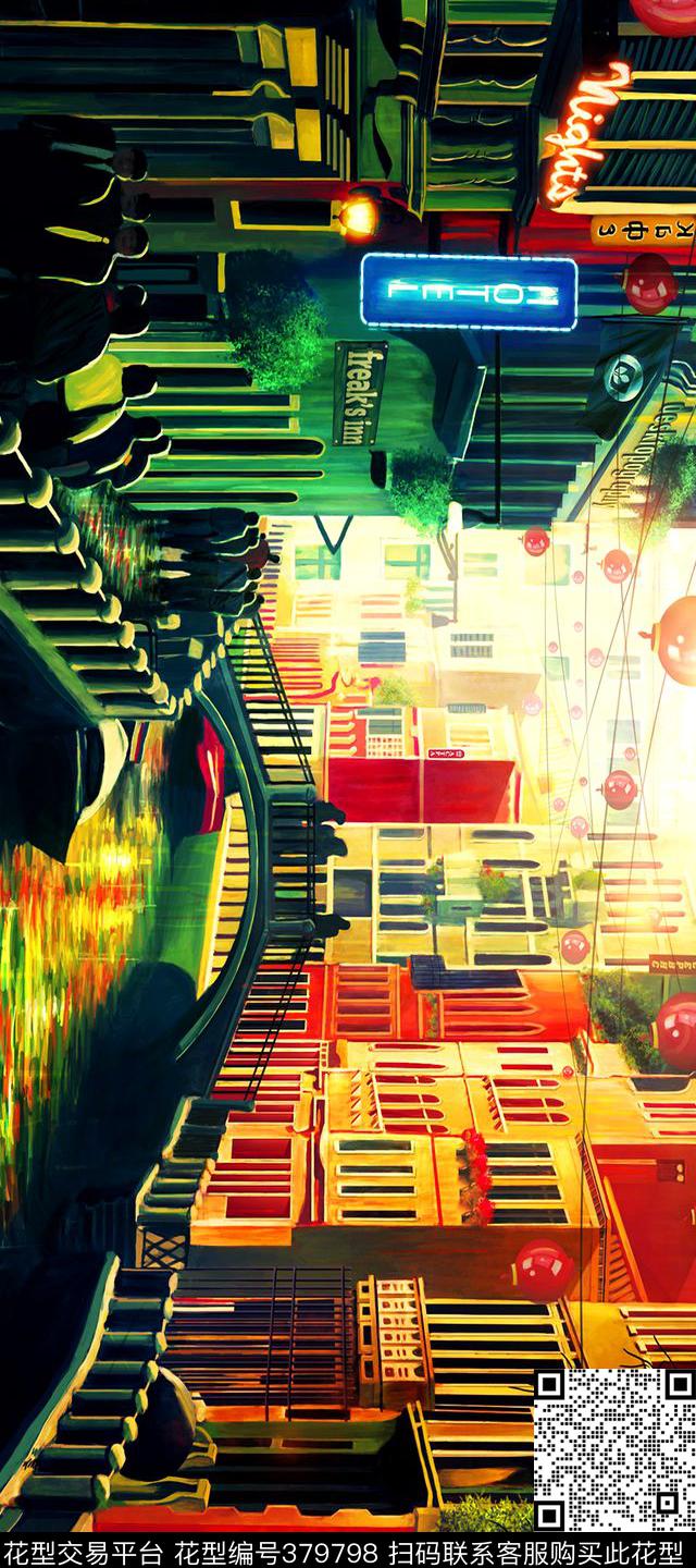 数码丝巾数码印花华亿平台下载（图片编号: 379798） - 瓦栏（Walan）