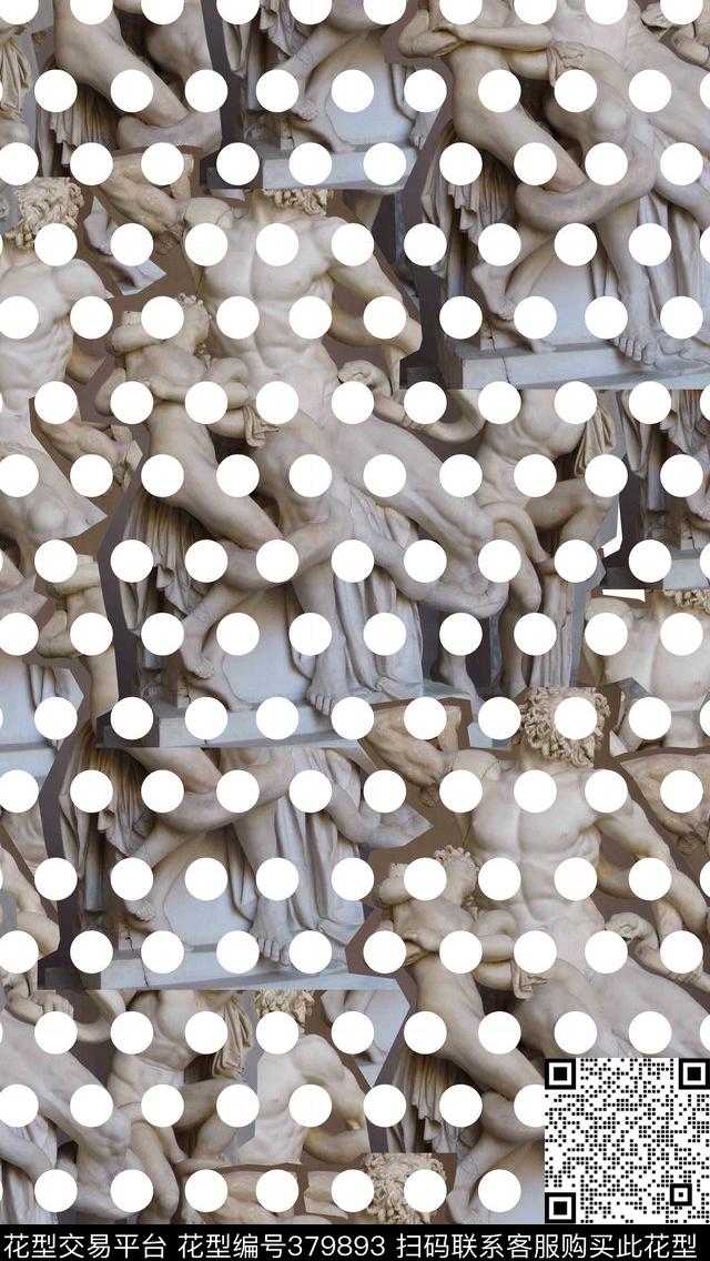 波点潮流抽象数码印花华亿平台下载（图片编号: 379893） - 瓦栏（Walan）