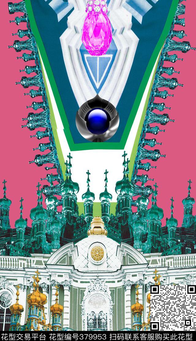 宫廷珠宝数码印花华亿平台下载（图片编号: 379953） - 瓦栏（Walan）