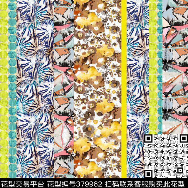 抽象几何几何肌理数码印花华亿平台下载（图片编号: 379962） - 瓦栏（Walan）