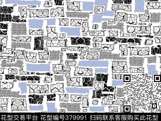 几何格子纹理传统印花华亿平台下载（图片编号: 379991） - 瓦栏（Walan）