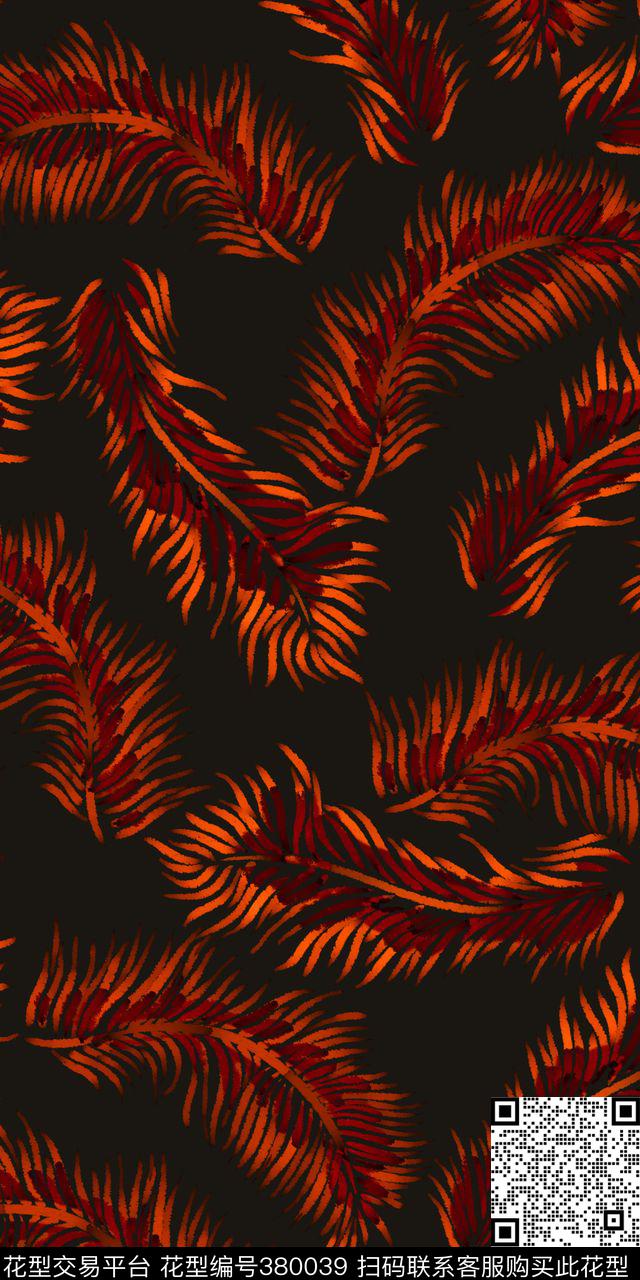 男装热带华亿平台棕榈树传统印花华亿平台下载（图片编号: 380039） - 瓦栏（Walan）