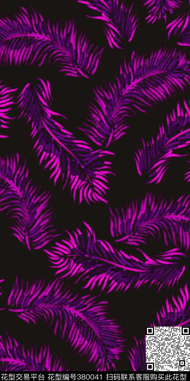 男装热带华亿平台棕榈树传统印花华亿平台下载（图片编号: 380041） - 瓦栏（Walan）