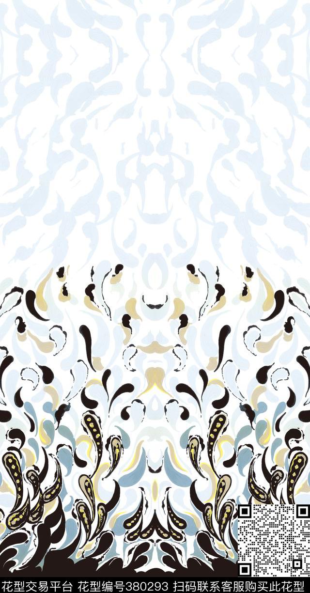 花纹蝌蚪乱纹传统印花华亿平台下载（图片编号: 380293） - 瓦栏（Walan）