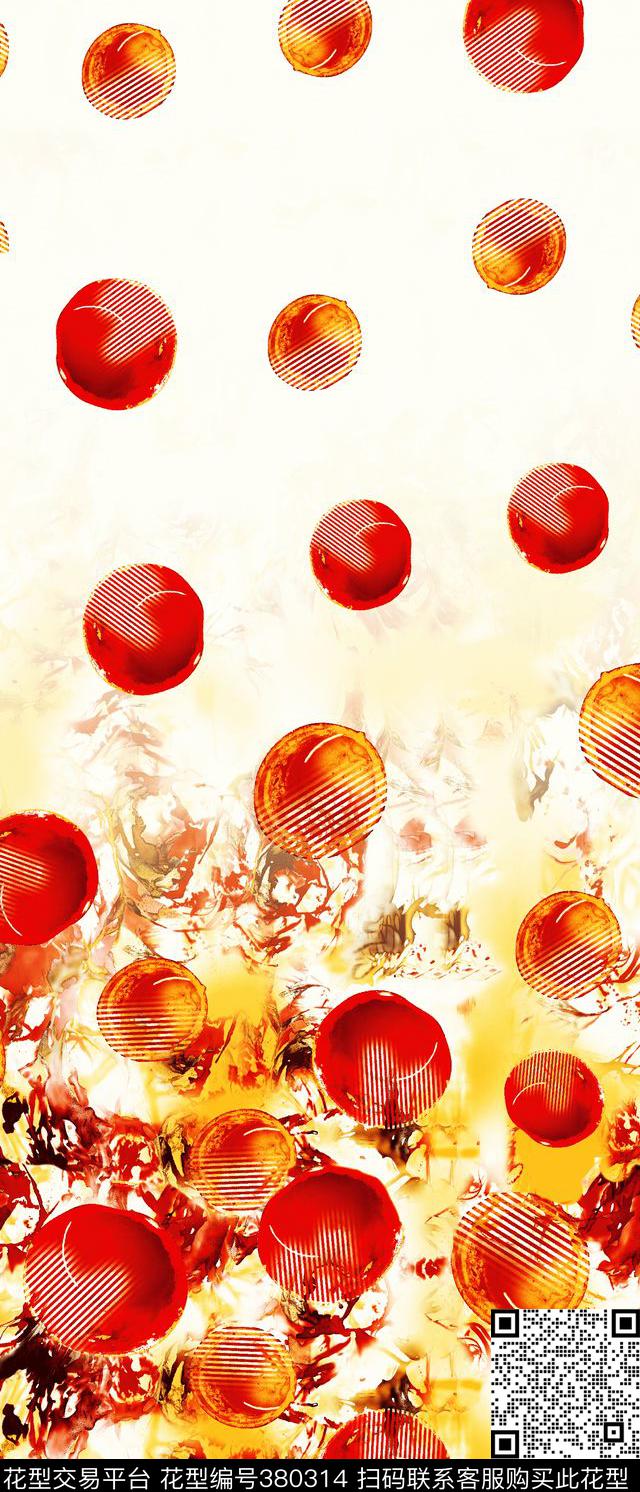 花花纹圆点传统印花华亿平台下载（图片编号: 380314） - 瓦栏（Walan）