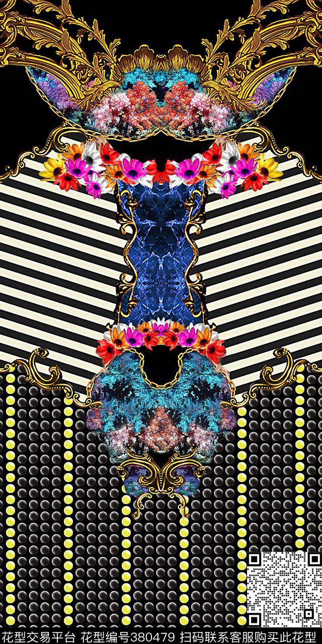 几何定位数码华亿平台数码印花华亿平台下载（图片编号: 380479） - 瓦栏（Walan）