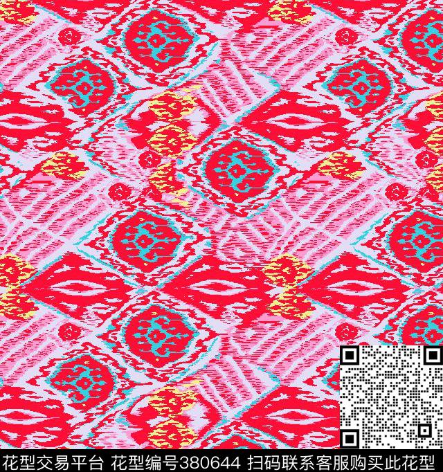 清新休闲传统印花华亿平台下载（图片编号: 380644） - 瓦栏（Walan）