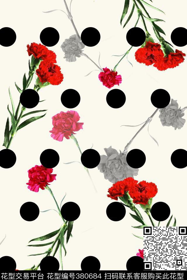 波点康奶昔大牌数码印花华亿平台下载（图片编号: 380684） - 瓦栏（Walan）