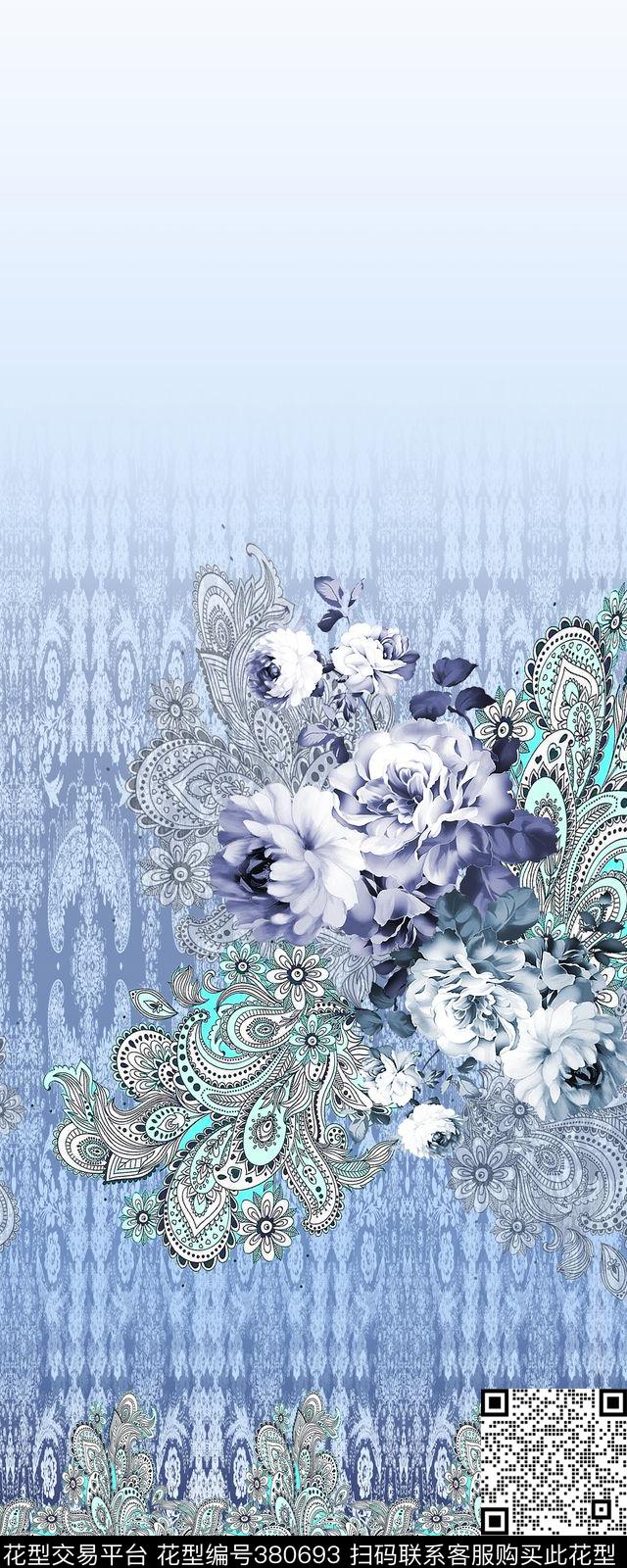 花卉女装波西米亚数码印花华亿平台下载（图片编号: 380693） - 瓦栏（Walan）