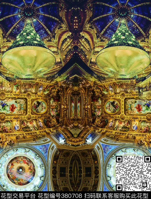 复古教堂建筑风景大气数码印花华亿平台下载（图片编号: 380708） - 瓦栏（Walan）