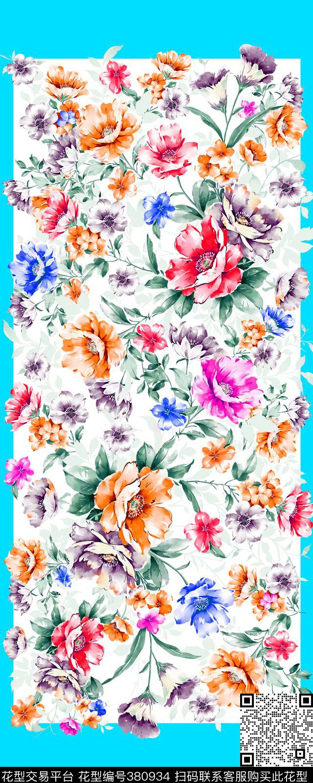 定位花花卉数码印花华亿平台下载（图片编号: 380934） - 瓦栏（Walan）