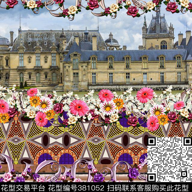 定位花卉景观数码印花华亿平台下载（图片编号: 381052） - 瓦栏（Walan）