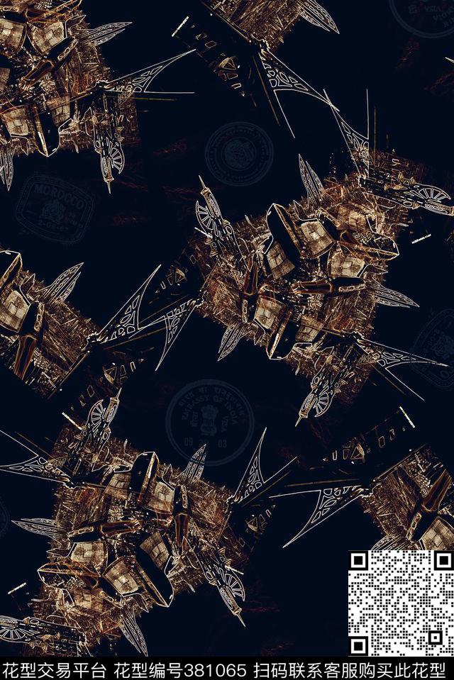 大牌数码抽象男装女装抽象流行时尚花等数码印花华亿平台下载（图片编号: 381065） - 瓦栏（Walan）