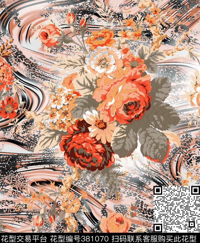 八面来风纹理传统印花华亿平台下载（图片编号: 381070） - 瓦栏（Walan）