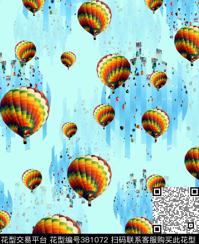 潮流抽象复古数码印花华亿平台下载（图片编号: 381072） - 瓦栏（Walan）