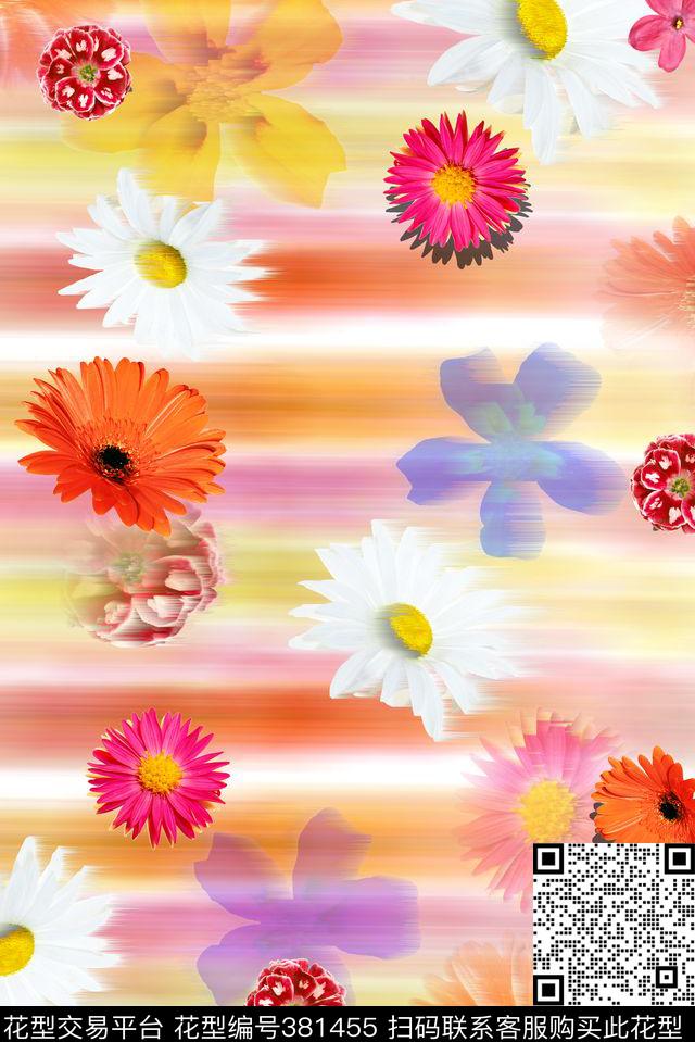 花卉泳装女装数码印花华亿平台下载（图片编号: 381455） - 瓦栏（Walan）