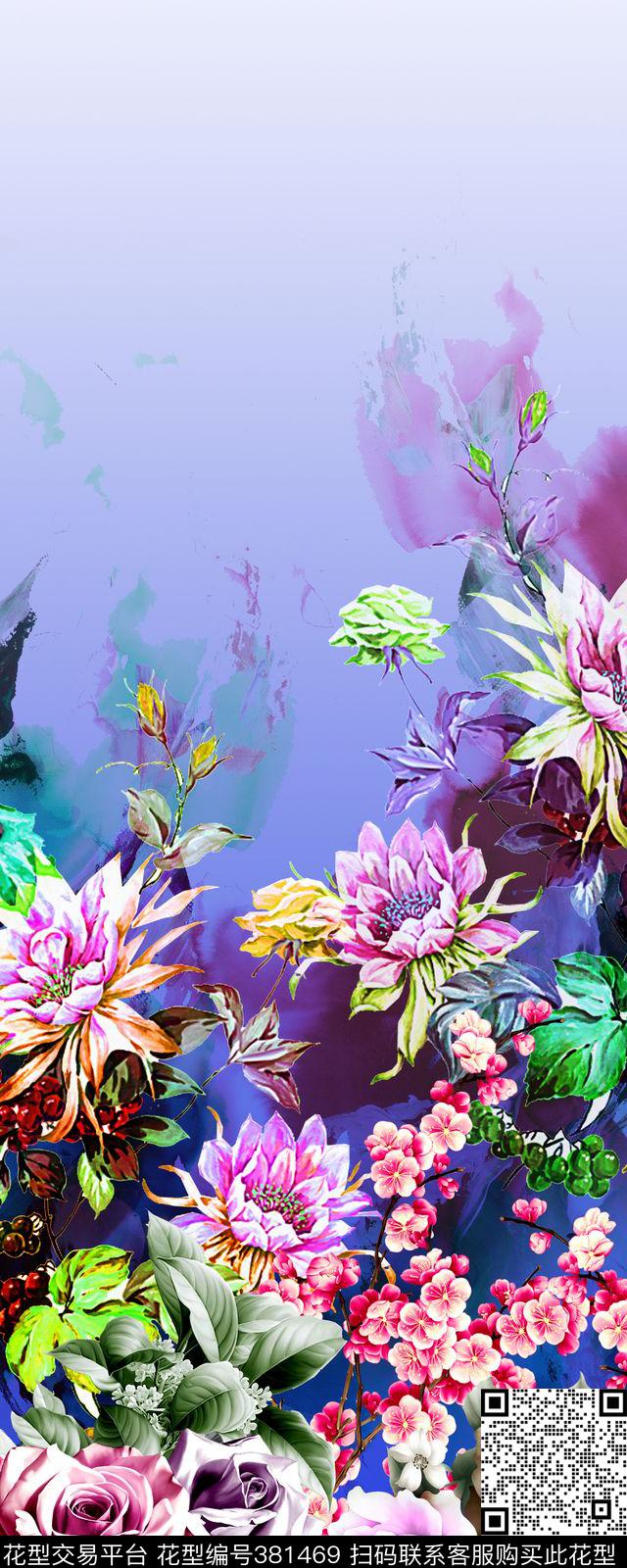 定位花卉数码印花华亿平台下载（图片编号: 381469） - 瓦栏（Walan）